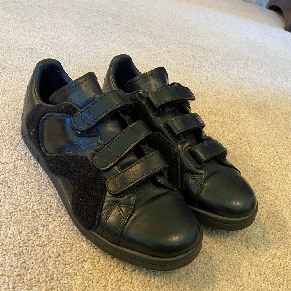 Raf Simons x Stan Smith Comfort Badge 'Core Black' size 9.5